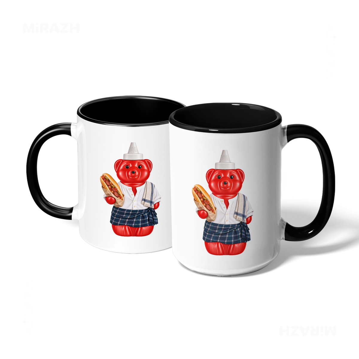 SosKhersiBandari Ceramic Mug 07 White Black