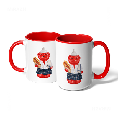SosKhersiBandari Ceramic Mug 07 White Red