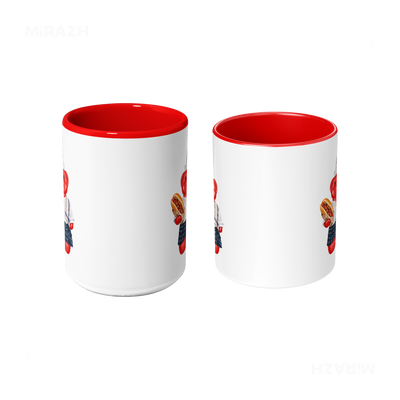 SosKhersiBandari Ceramic Mug 09 White Red
