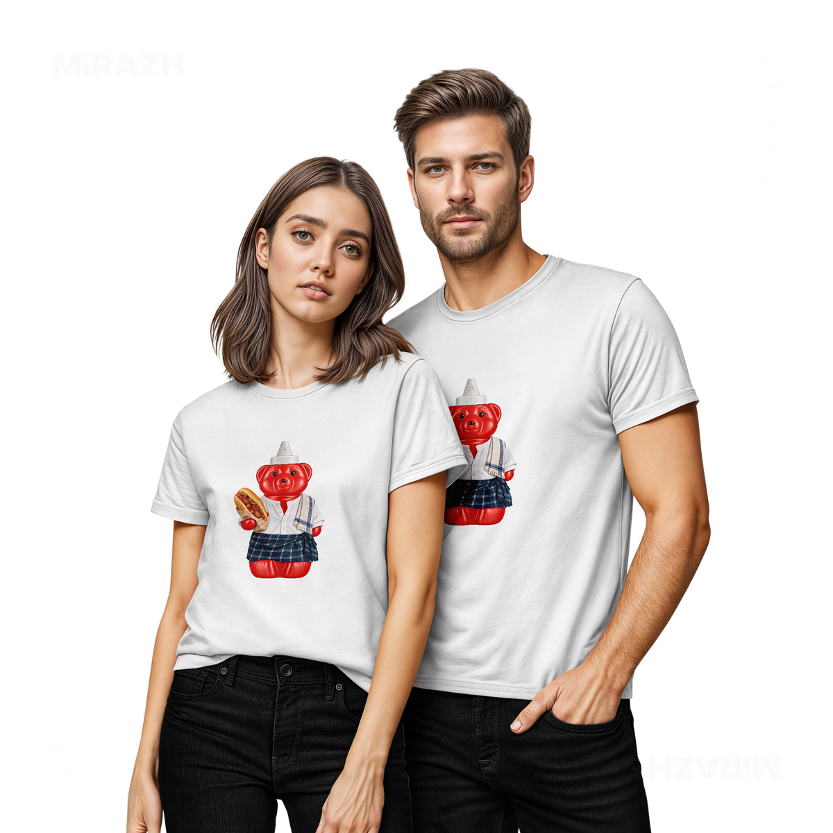 SosKhersiBandari Couple T Shirt 02 White