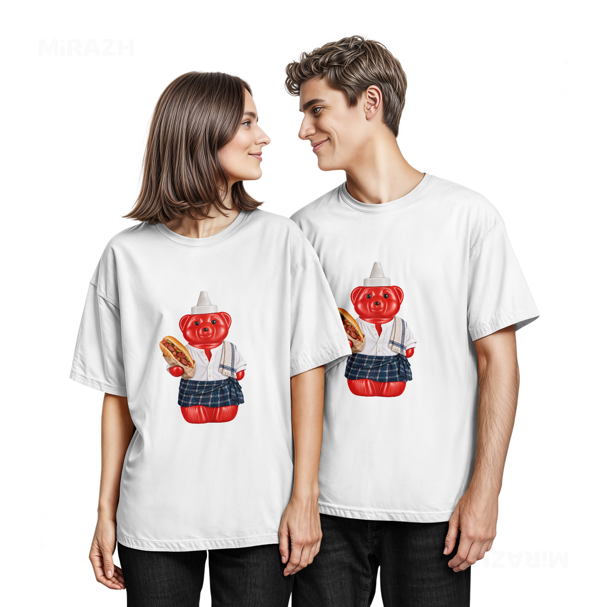 SosKhersiBandari Couple T Shirt 05 White