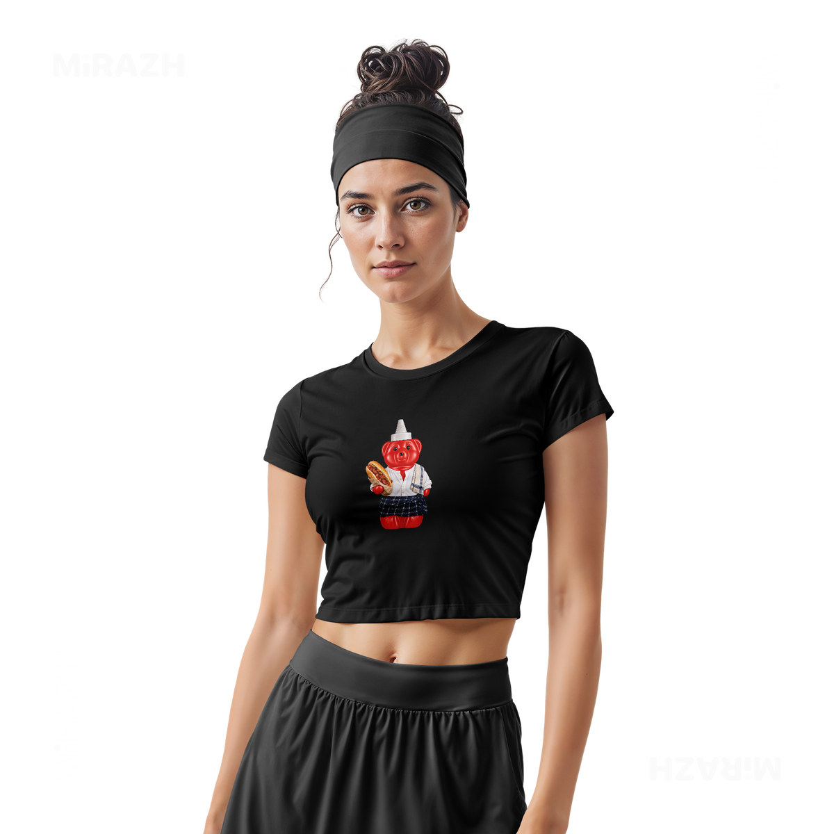 SosKhersiBandari Fitted Crop Top 02 Black