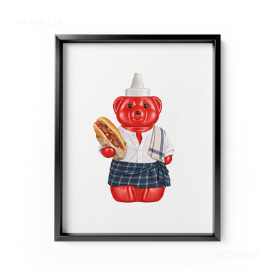 SosKhersiBandari Framed Poster 01 Black Aluminum