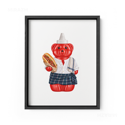 SosKhersiBandari Framed Poster 01 Black Wood