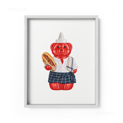 SosKhersiBandari Framed Poster 01 White Wood