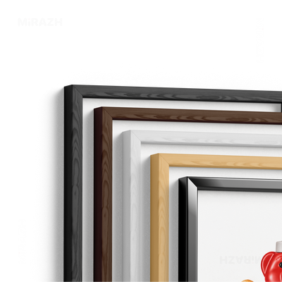 SosKhersiBandari Framed Poster 02 White Wood