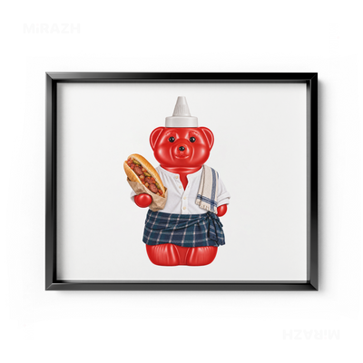 SosKhersiBandari Framed Poster 03 Black Aluminum