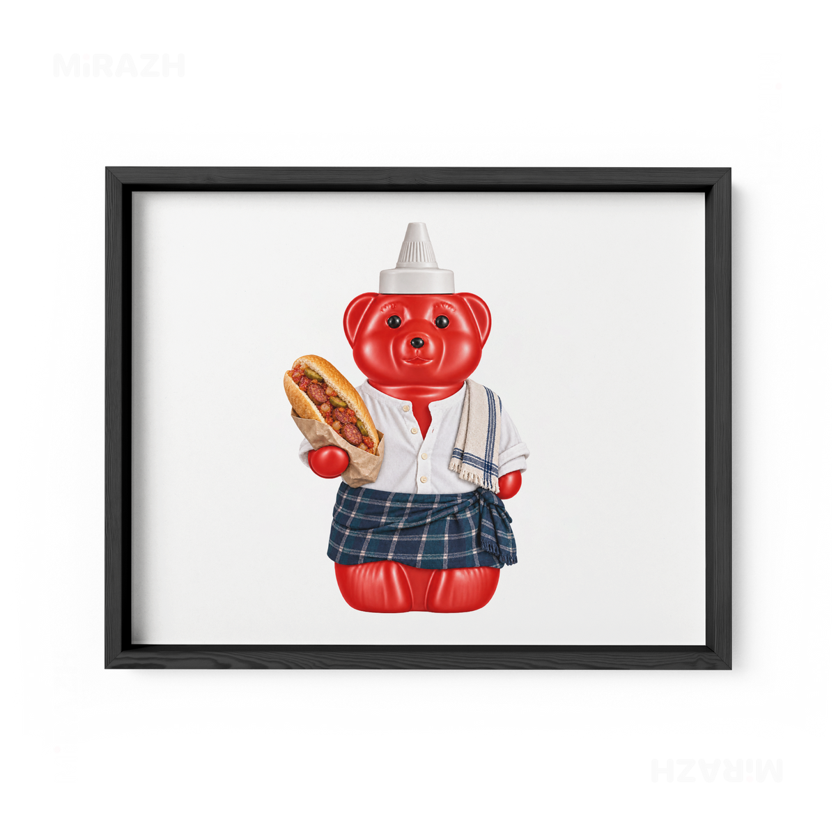 SosKhersiBandari Framed Poster 03 Black Wood
