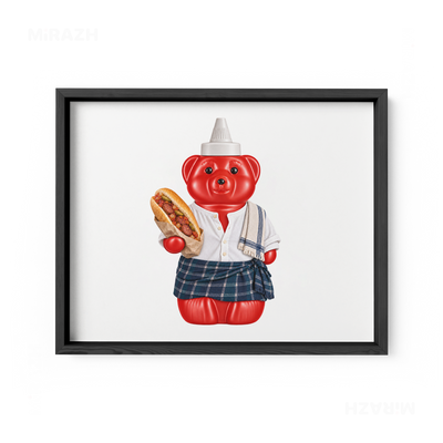 SosKhersiBandari Framed Poster 03 Black Wood