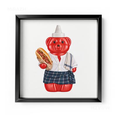 SosKhersiBandari Framed Poster 04 Black Aluminum