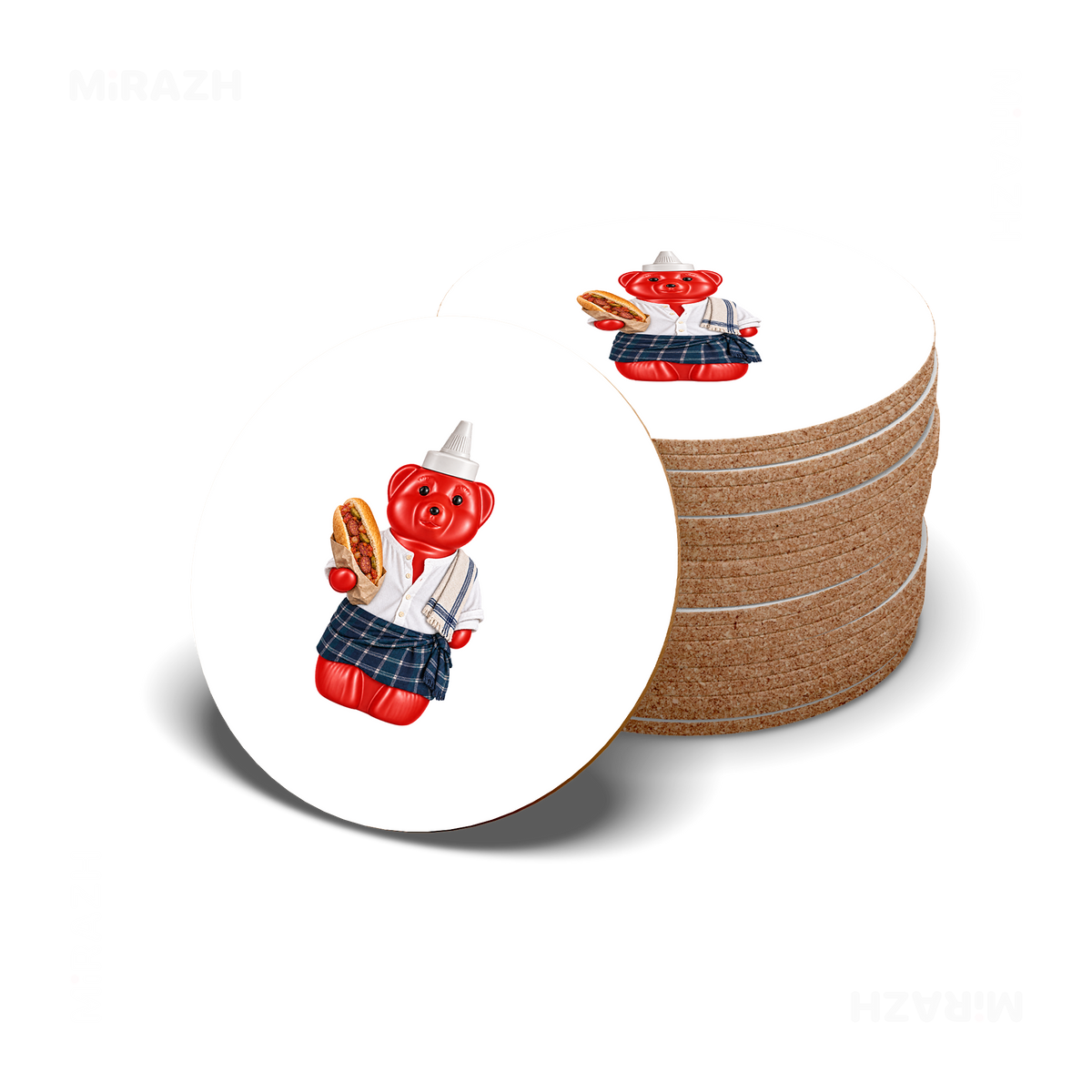 SosKhersiBandari High Gloss Coaster 06 Round