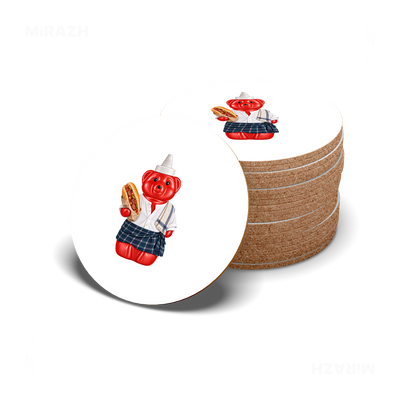 SosKhersiBandari High Gloss Coaster 06 Round