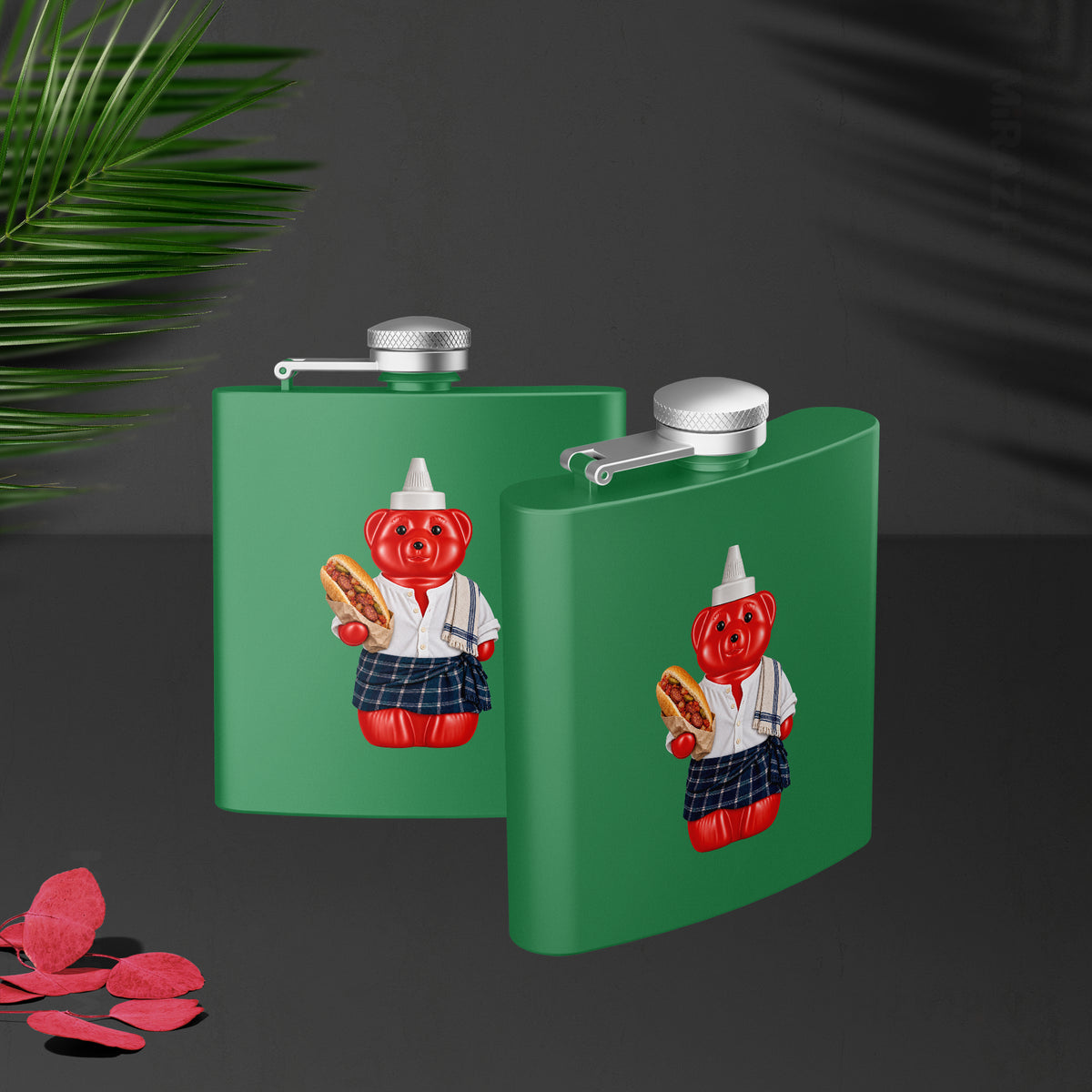 SosKhersiBandari Hip Flasks 02 Green