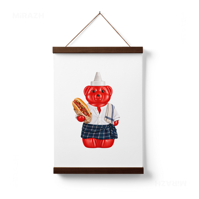 SosKhersiBandari Magnetic Hanger Poster 01 Dark Wood