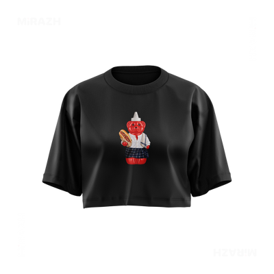 SosKhersiBandari Over Sized Crop Top 01 Black
