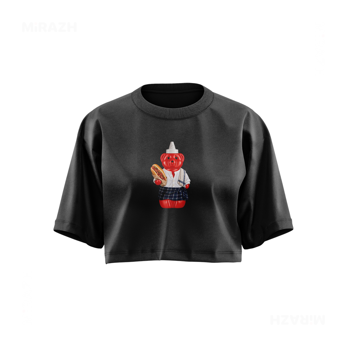 SosKhersiBandari Over Sized Crop Top 01 Faded Black