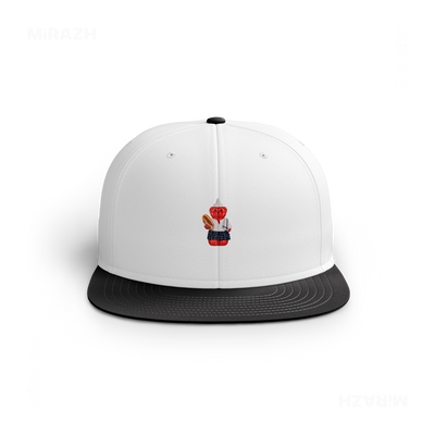 SosKhersiBandari Snapback Caps 01 White Black DTF