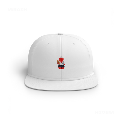 SosKhersiBandari Snapback Caps 01 White DTF