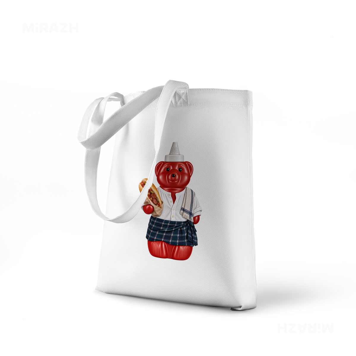SosKhersiBandari Tote Bags 01 White