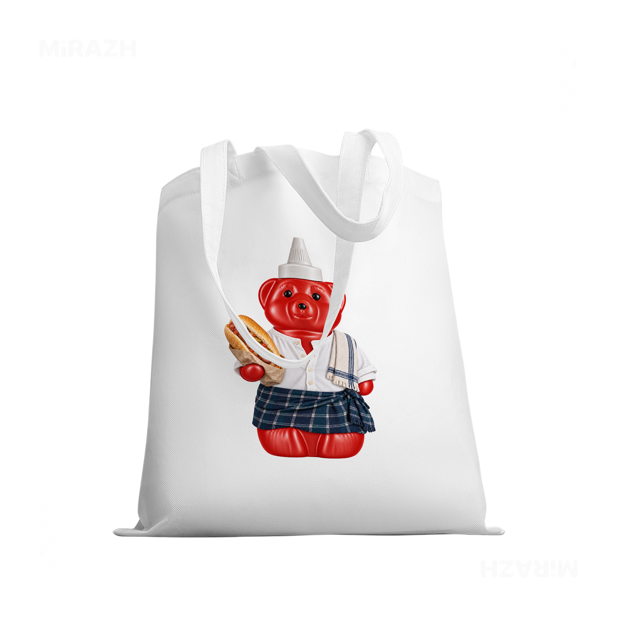 SosKhersiBandari Tote Bags 03 White