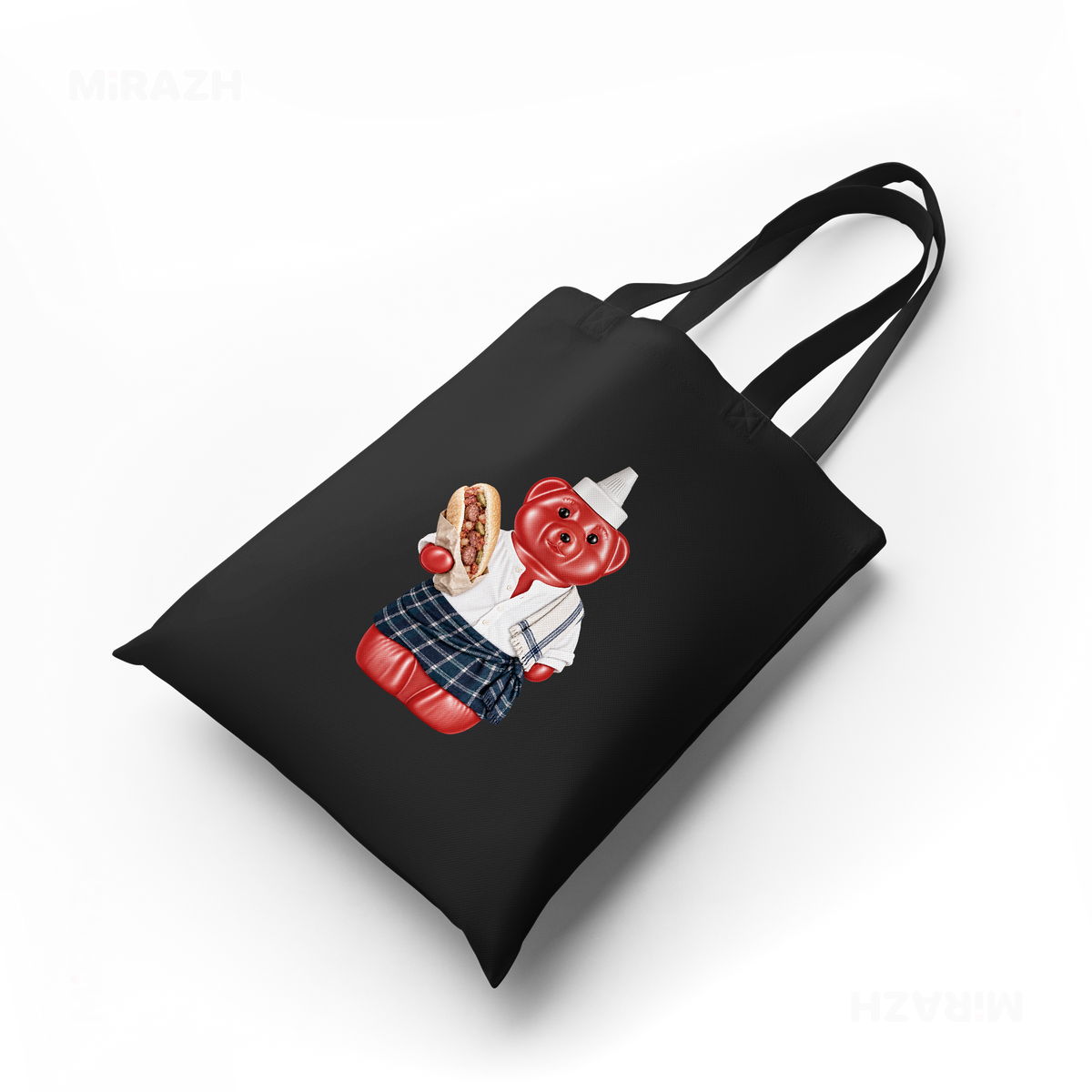 SosKhersiBandari Tote Bags 04 Black