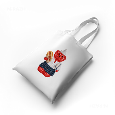 SosKhersiBandari Tote Bags 04 White