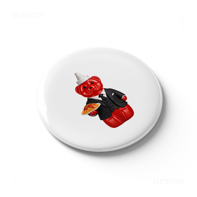 SosKhersiMakaroni Button Magnet 03 Round