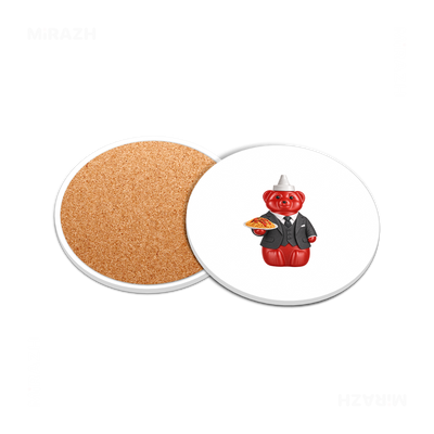 SosKhersiMakaroni Ceramic Coaster 05 Round