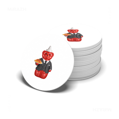 SosKhersiMakaroni Ceramic Coaster 06 Round