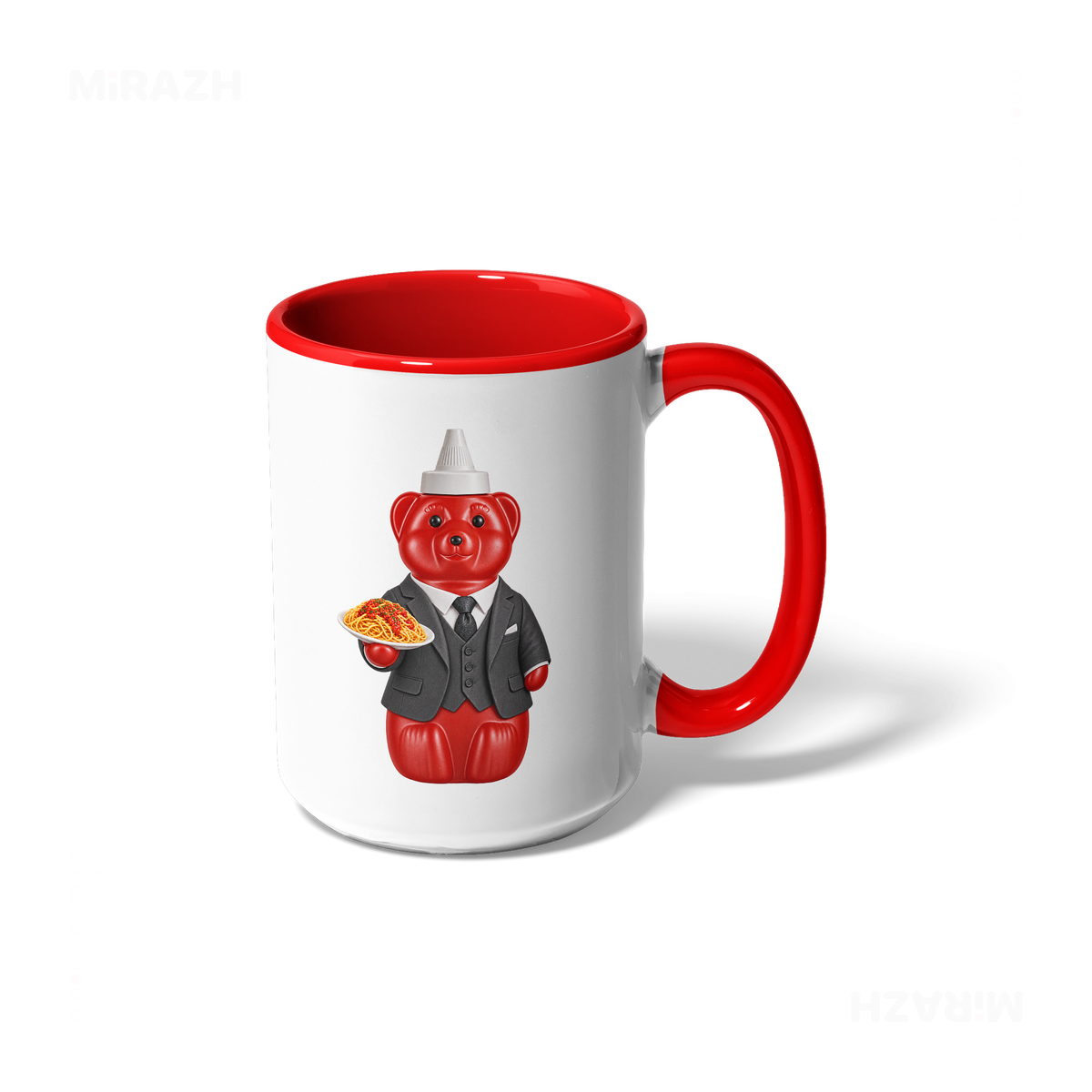 SosKhersiMakaroni Ceramic Mug 01 White Red