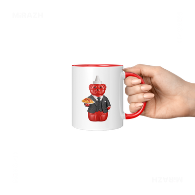 SosKhersiMakaroni Ceramic Mug 06 White Red