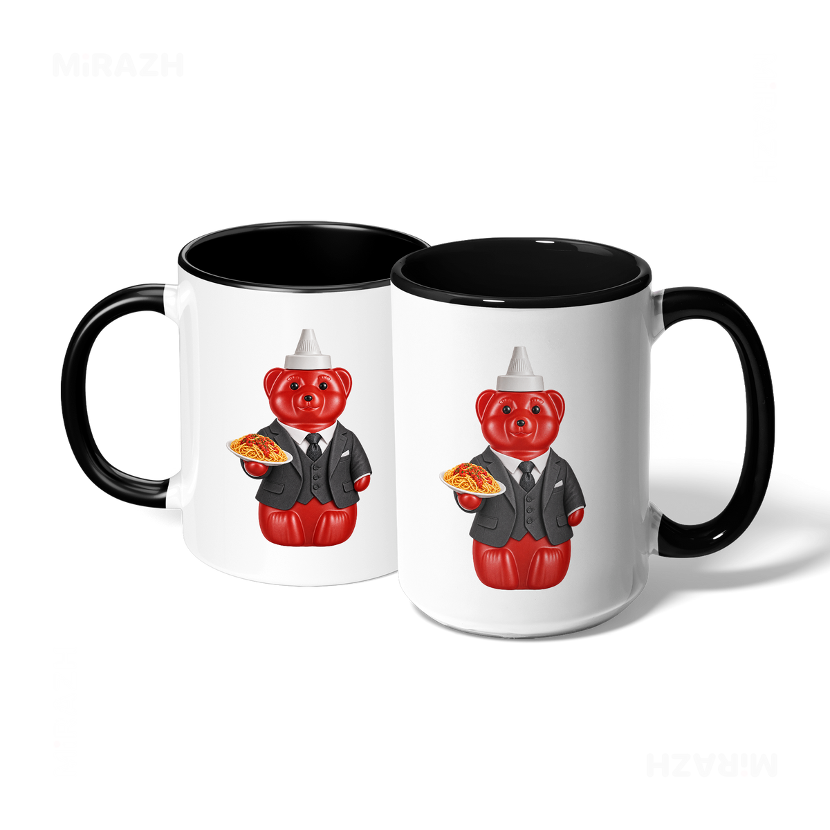 SosKhersiMakaroni Ceramic Mug 07 White Black