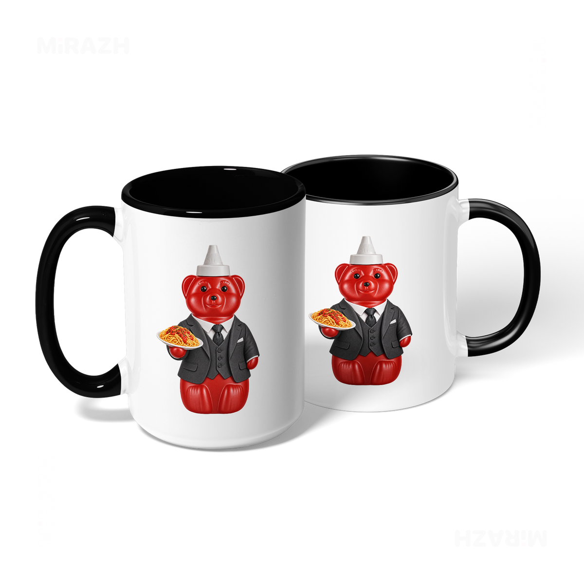 SosKhersiMakaroni Ceramic Mug 08 White Black