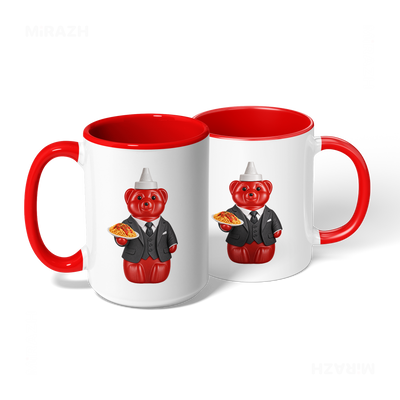 SosKhersiMakaroni Ceramic Mug 08 White Red