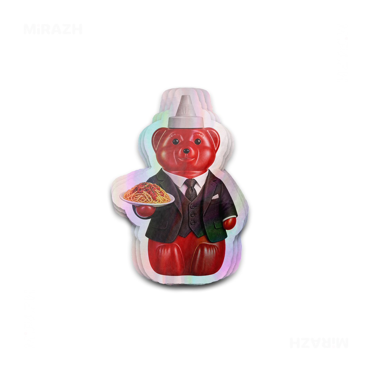 SosKhersiMakaroni Die Cut Holographic Sticker 01