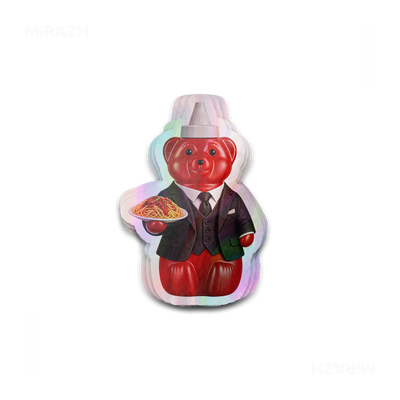 SosKhersiMakaroni Die Cut Holographic Sticker 01
