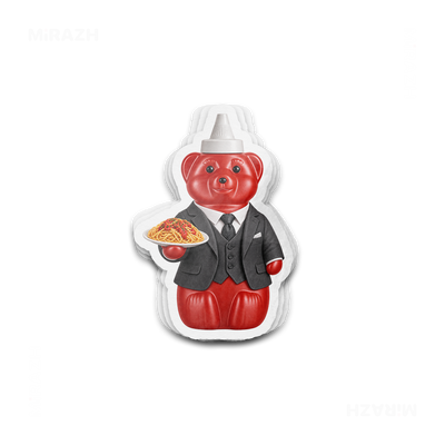 SosKhersiMakaroni Die Cut Outdoor Sticker 01 White