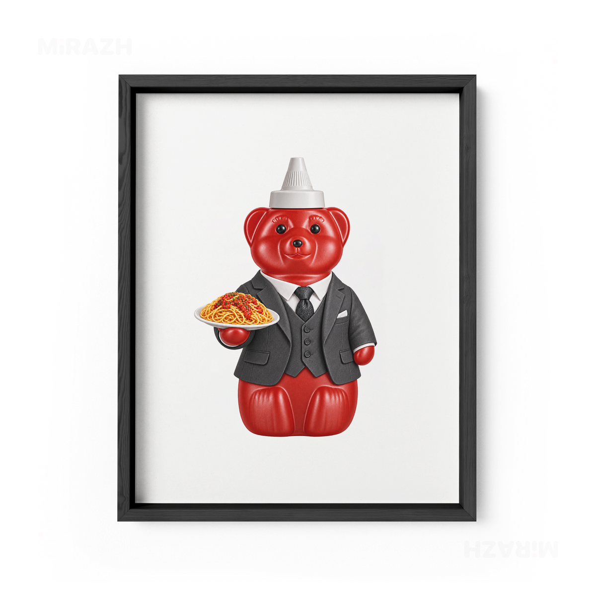 SosKhersiMakaroni Framed Poster 01 Black Wood