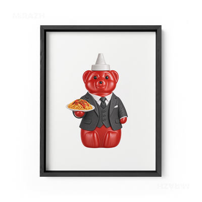 SosKhersiMakaroni Framed Poster 01 Black Wood