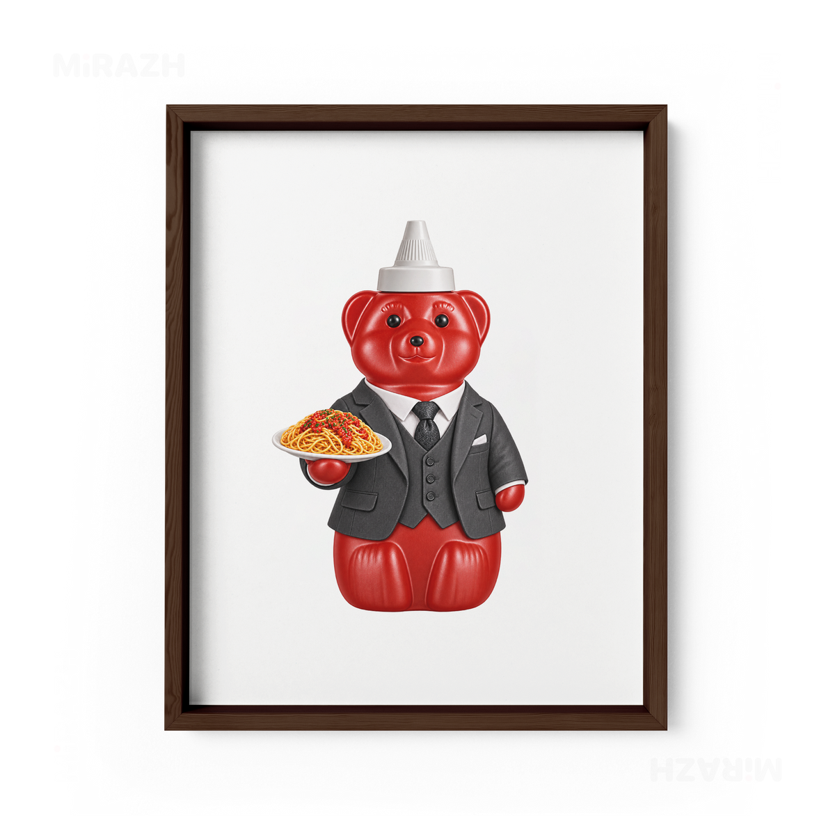 SosKhersiMakaroni Framed Poster 01 Dark Wood