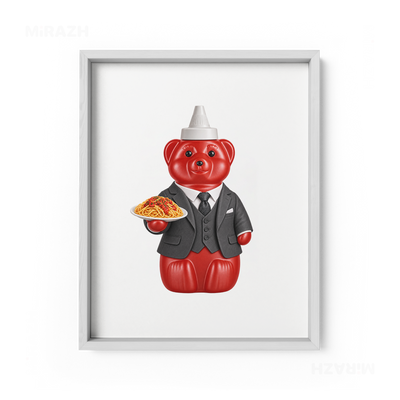 SosKhersiMakaroni Framed Poster 01 White Wood