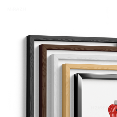 SosKhersiMakaroni Framed Poster 02 Black Aluminum