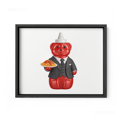 SosKhersiMakaroni Framed Poster 03 Black Wood