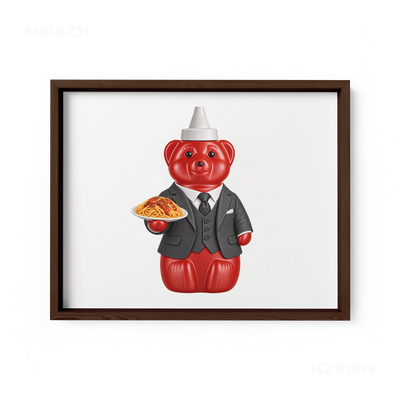 SosKhersiMakaroni Framed Poster 03 Dark Wood
