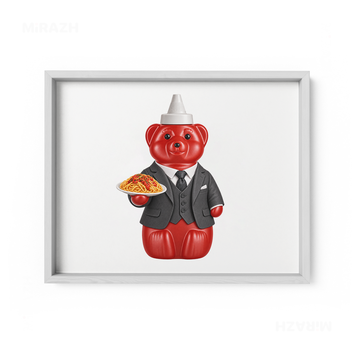 SosKhersiMakaroni Framed Poster 03 White Wood