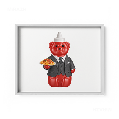 SosKhersiMakaroni Framed Poster 03 White Wood