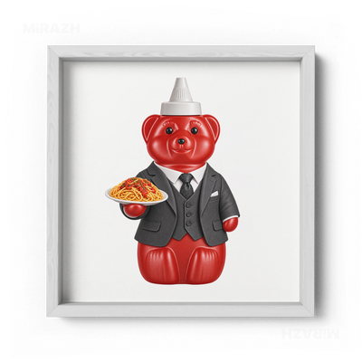 SosKhersiMakaroni Framed Poster 04 White Wood