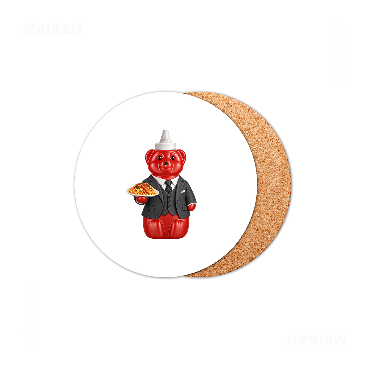 SosKhersiMakaroni High Gloss Coaster 01 Round