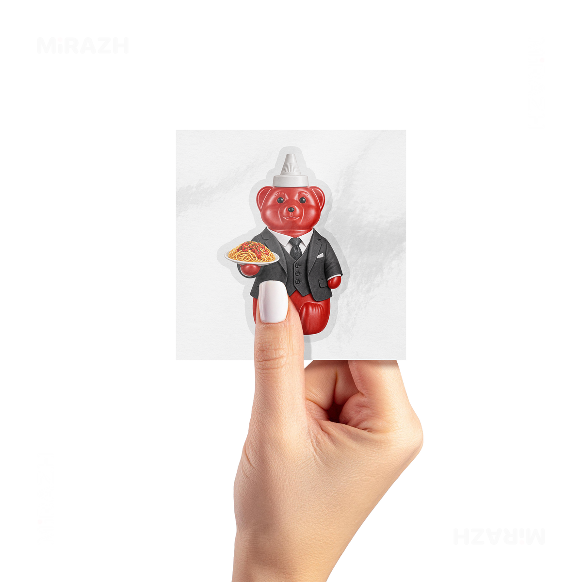 SosKhersiMakaroni Kiss Cut Sticker 02 Clear