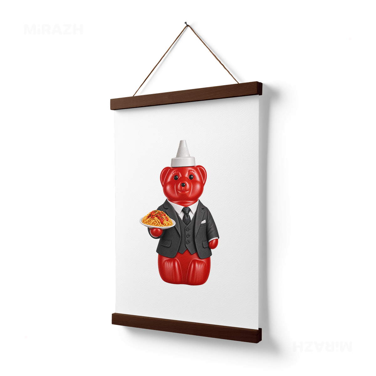 SosKhersiMakaroni Magnetic Hanger Poster 03 Dark Wood
